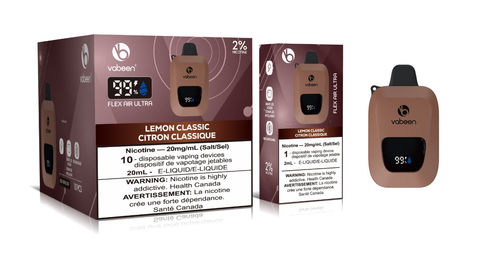 BC Compliant - Flex Air Ultra - 10 Pc Carton - Lemon Classic