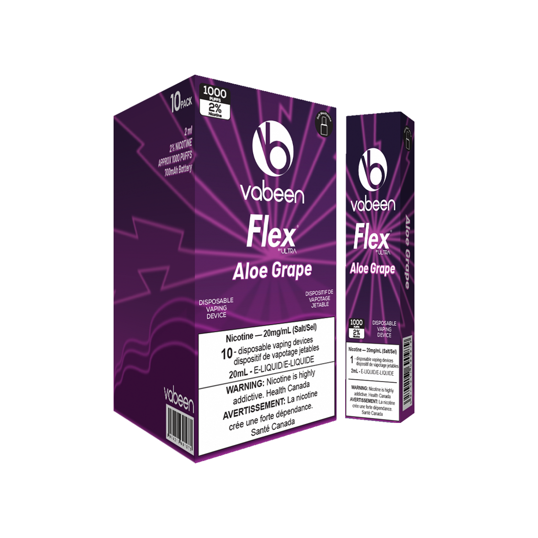 Excise Aloe Grape - FLEX by ULTRA 1000 Puff Disposable Carton