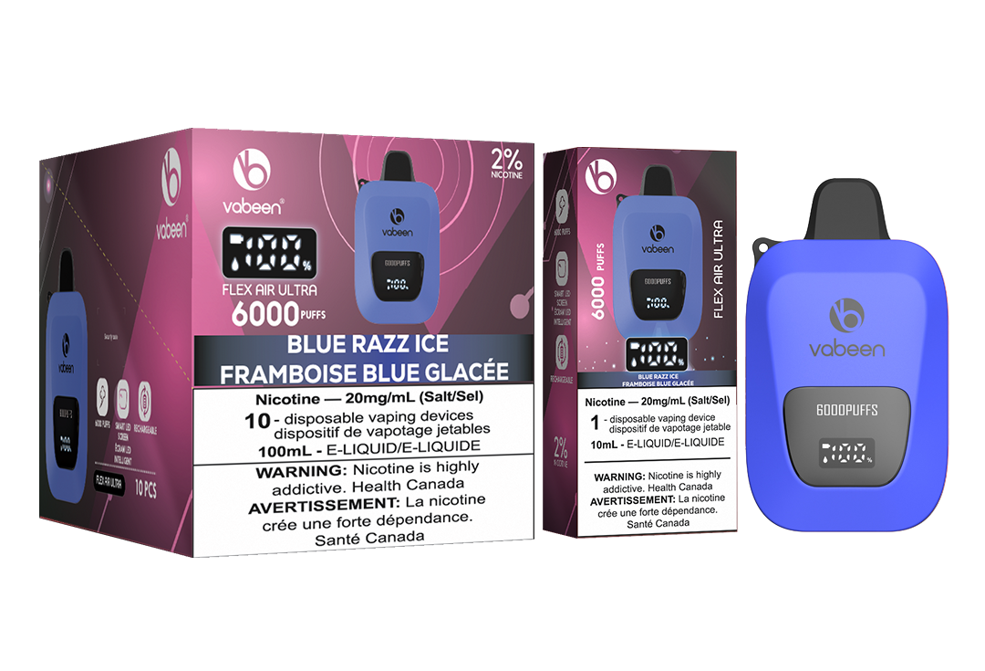 Flex Air Ultra - 10 Pc Carton - Blue Razz Ice