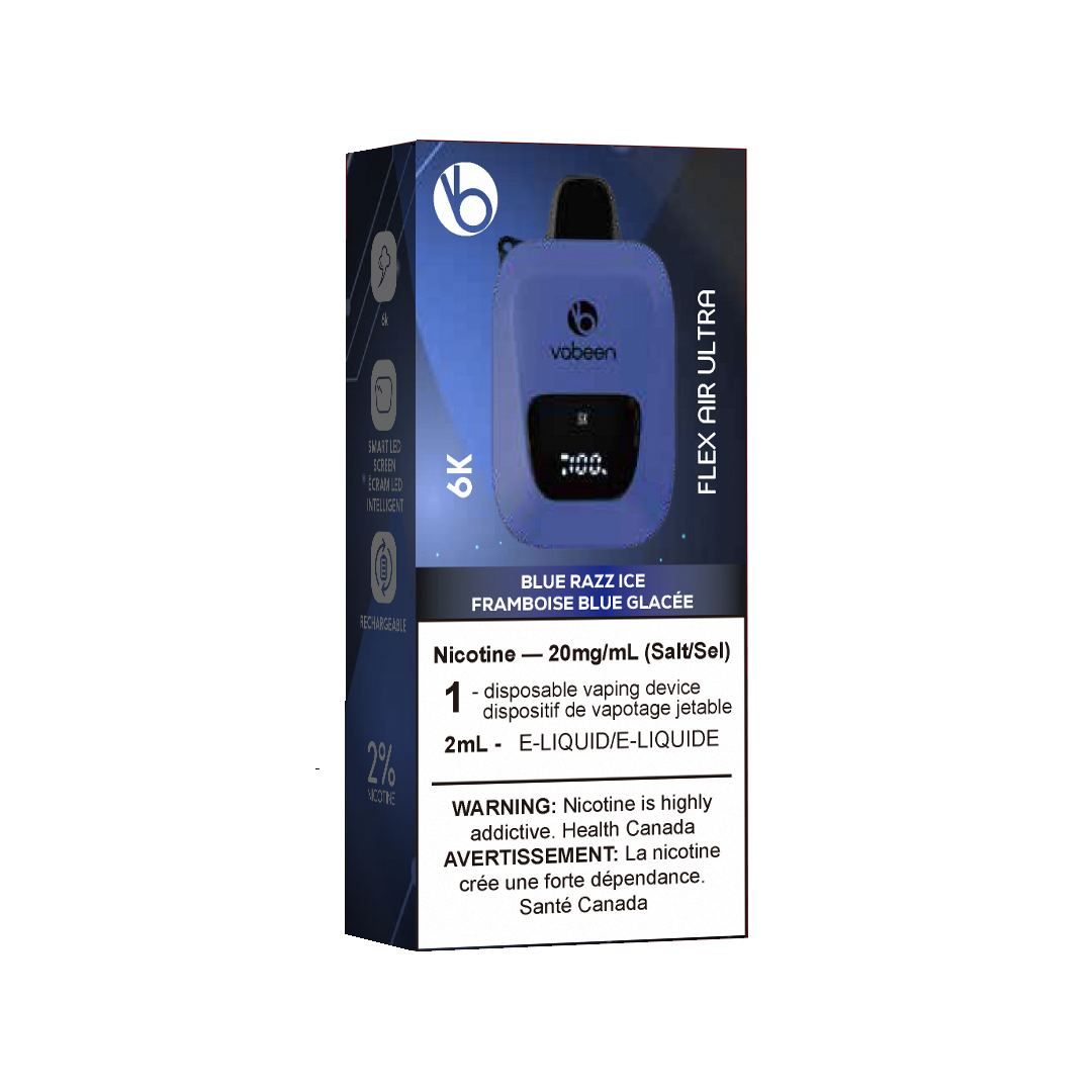 BC Compliant - Flex Air Ultra - 10 Pc Carton - Blue Razz Ice