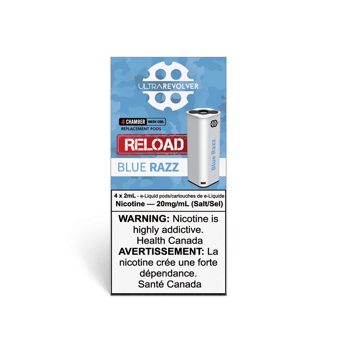 Blue Razz Reload Pods - 10 Pack Carton