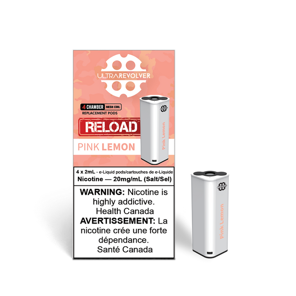 Pink Lemon Reload Pods - 10 Pack Carton - Ultra E-Liquid