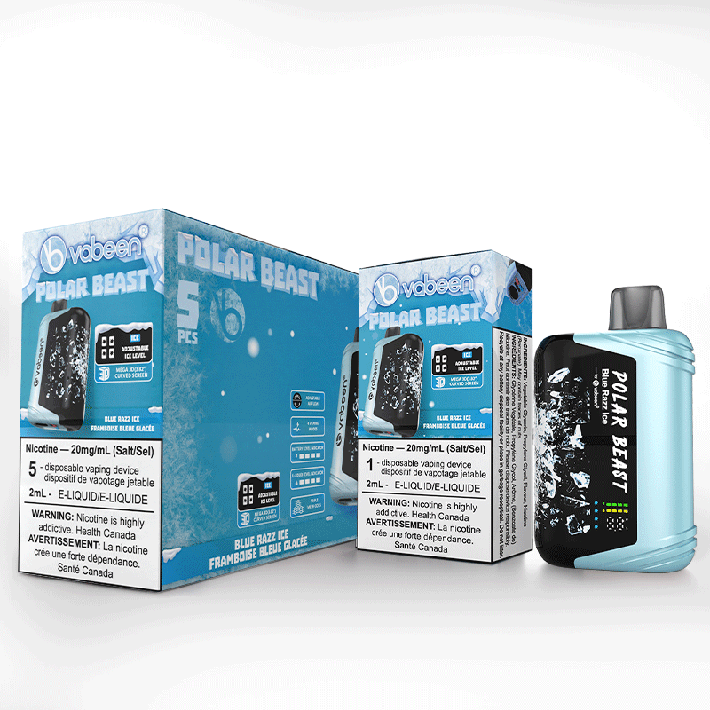 BC Compliant - Polar Beast Vabeen -5Pc Carton - Blue Razz Ice