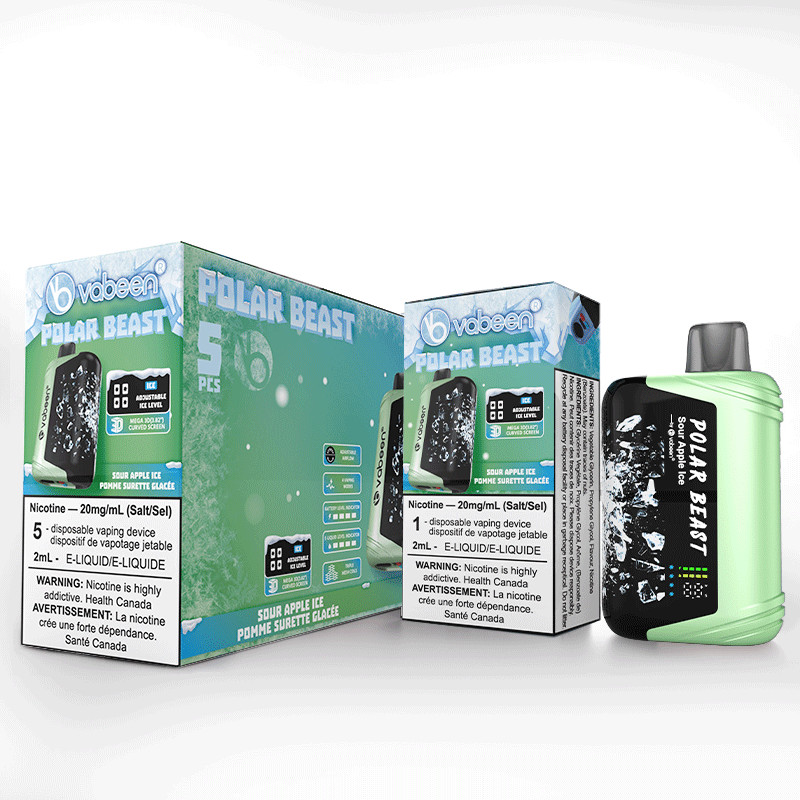 BC Compliant - Polar Beast Vabeen -5Pc Carton - Sour Apple Ice