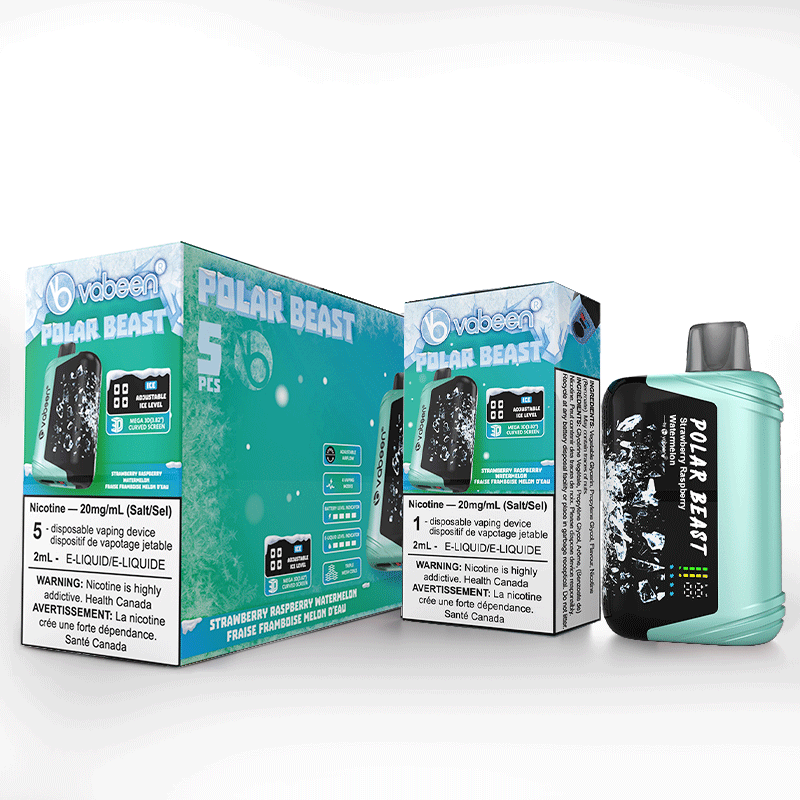 BC Compliant - Polar Beast Vabeen -5Pc Carton - Strawberry Raspberry Watermelon