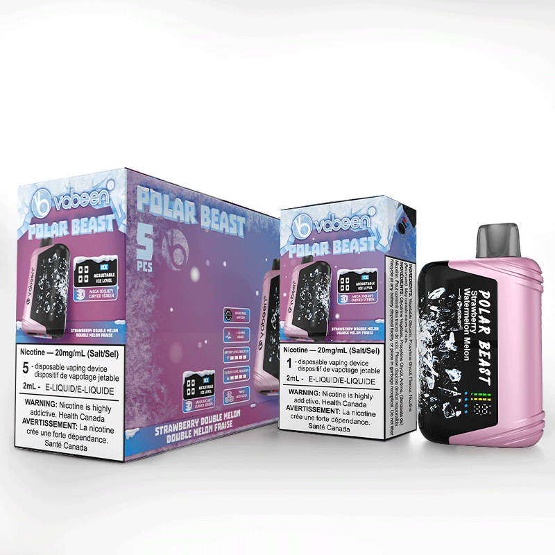 BC Compliant - Polar Beast Vabeen -5Pc Carton - Strawberry Double Melon