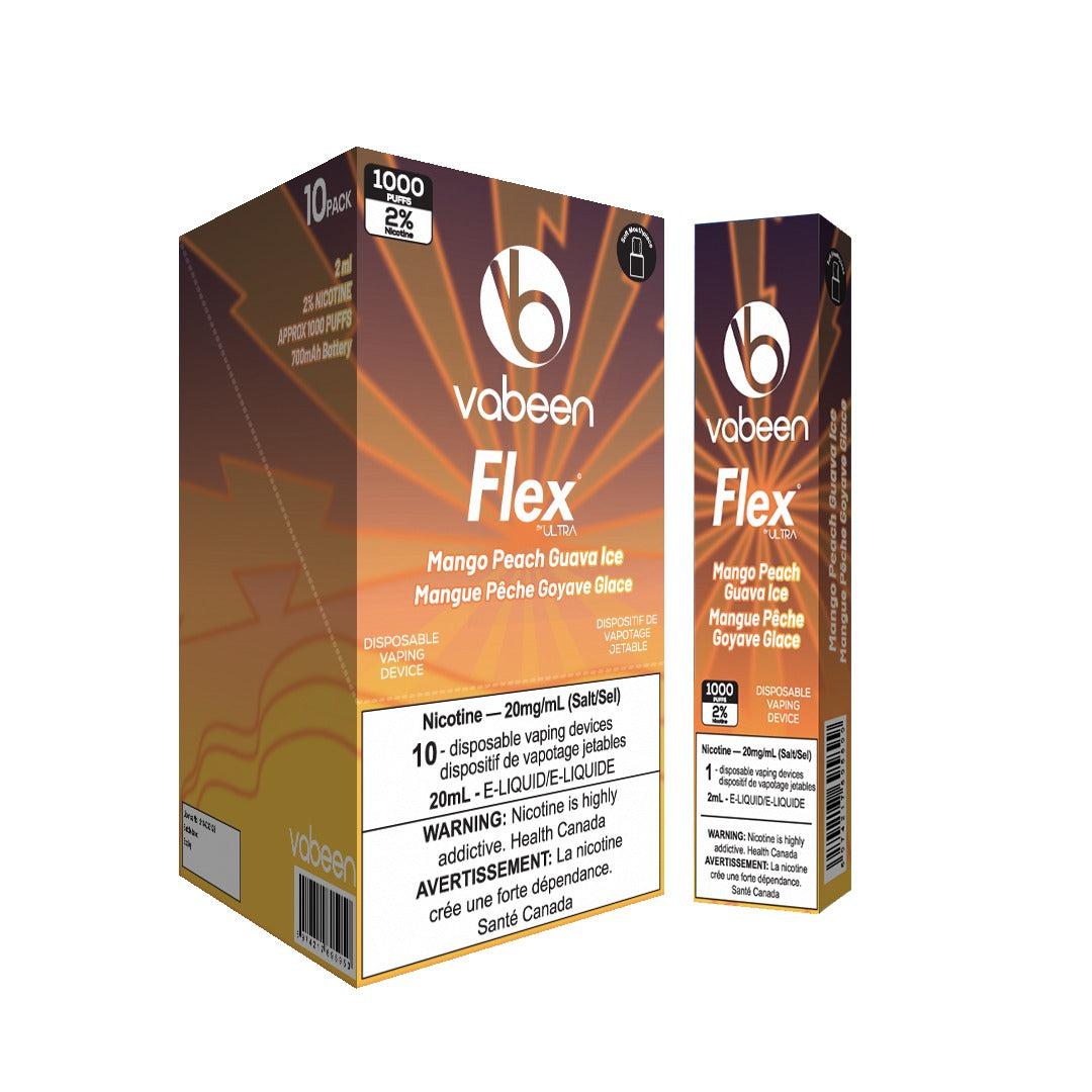 Excise Mango Peach Guava Ice - FLEX by ULTRA 1000 Puff Disposable Carton