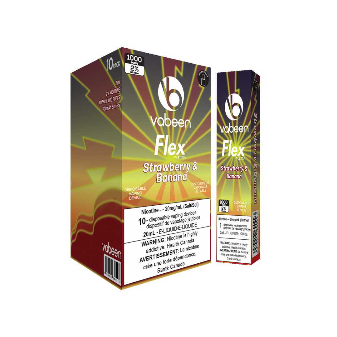 Excise Strawberry Banana - FLEX by ULTRA 1000 Puff Disposable Carton